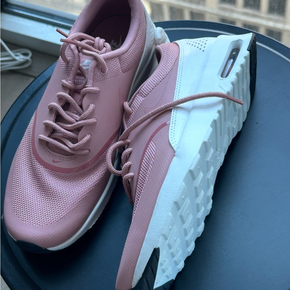 Nike Women's Pink and White Sneakers